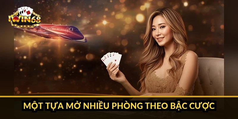 Một tựa mở nhiều phòng theo bậc cược ra sao